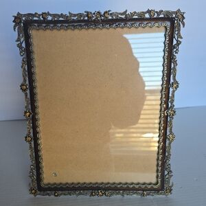Tizo Design Victorian Gold & Brown Decorative Frame With Swarozski Crystals 8x10